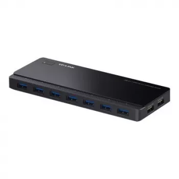 TP-LINK UH720 7-porttinen USB 3.0 -keskitin 2 älylatausportilla - musta