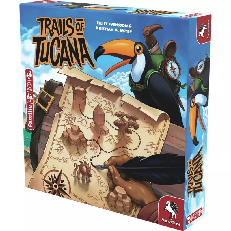 Trails of Tucana - Flip & Write lautapeli