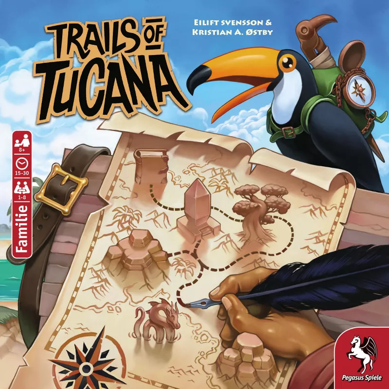 Trails of Tucana - Flip & Write lautapeli