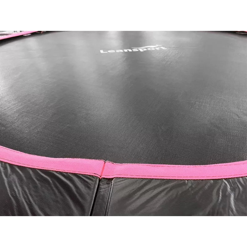 Trampolina LEAN Sport Max 12ft musta-pinkki