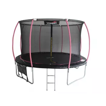 Trampolina LEAN Sport Max 12ft musta-pinkki