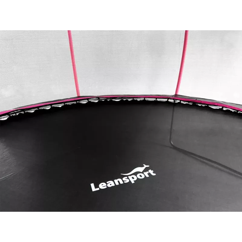 Trampolina LEAN Sport Max 14ft musta-pinkki