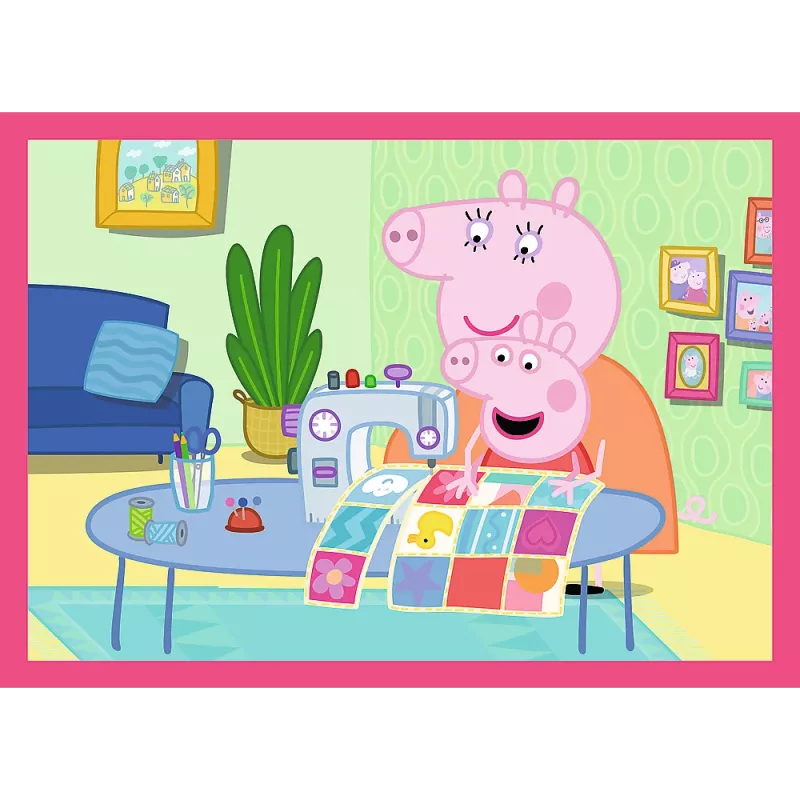 TREFL PUZZLE 4-in-1 Palapeli (12, 15, 20, 24) – Peppa Loves Adventures – Trefl 34672