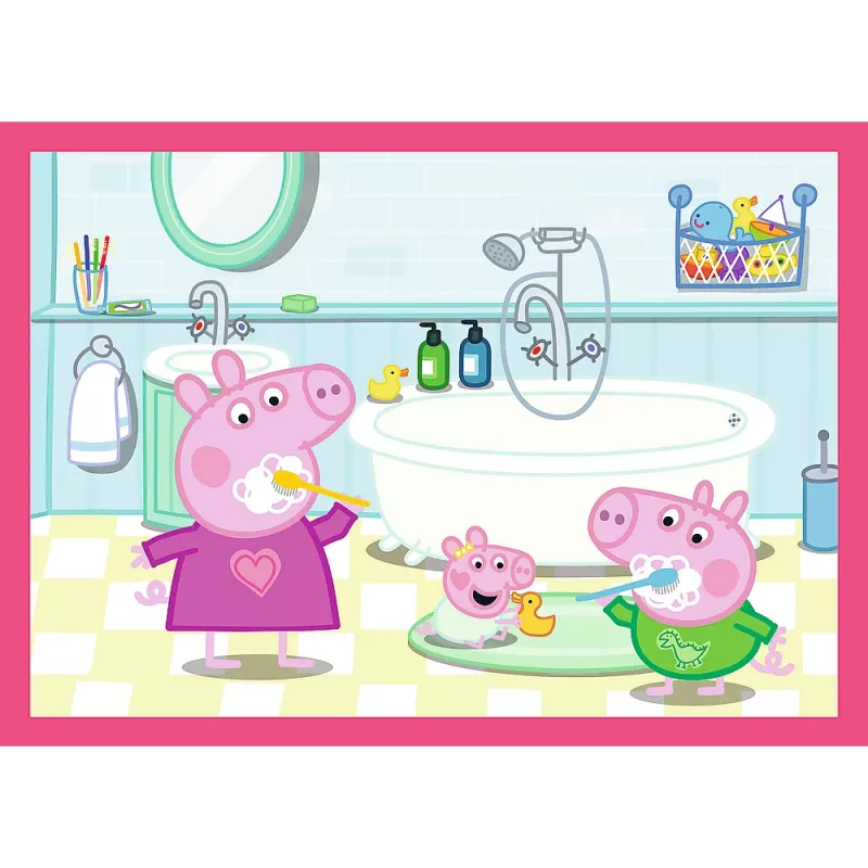 TREFL PUZZLE 4-in-1 Palapeli (12, 15, 20, 24) – Peppa Loves Adventures – Trefl 34672