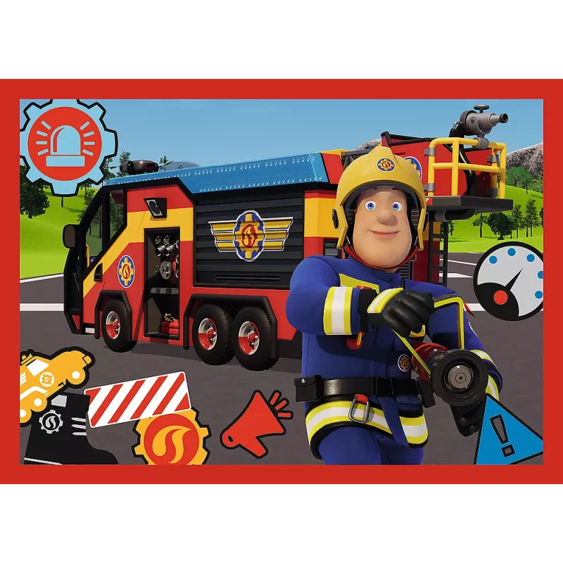 TREFL PUZZLE 4-in-1 Palapeli – Adventures of Fireman Sam