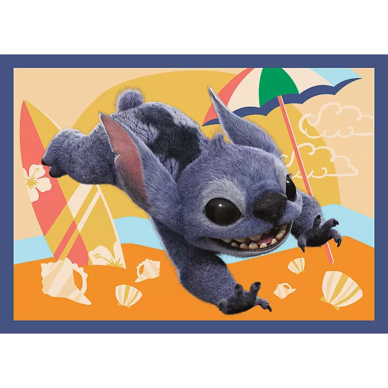 TREFL PUZZLE 4-in-1 Palapeli – Hawaiian Vacation – Disney Stitch Trefl 34666
