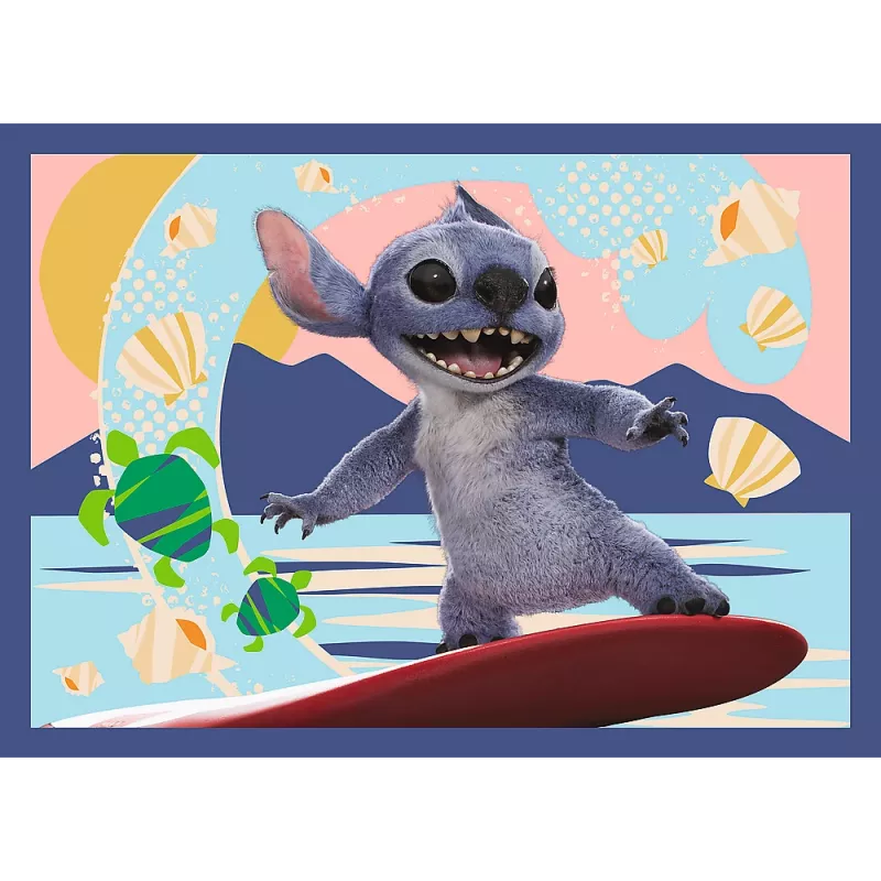 TREFL PUZZLE 4-in-1 Palapeli – Hawaiian Vacation – Disney Stitch Trefl 34666