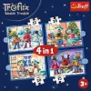 TREFL PUZZLE 4-in-1 Palapeli – Es schneit bei den Trefliks – Trefl 34657
