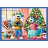 TREFL PUZZLE 4-in-1 Palapeli – Es schneit bei den Trefliks – Trefl 34657