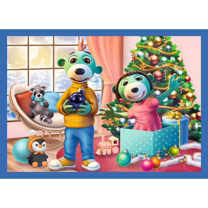 TREFL PUZZLE 4-in-1 Palapeli – Es schneit bei den Trefliks – Trefl 34657
