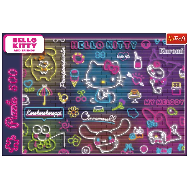 TREFL Palapeli 500 - Neon Hello Kitty Trefl 37523