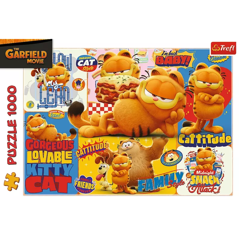 TREFL PUZZLE Palapeli - 1000 - Garfield's Adventures - Garfield Trefl 10935