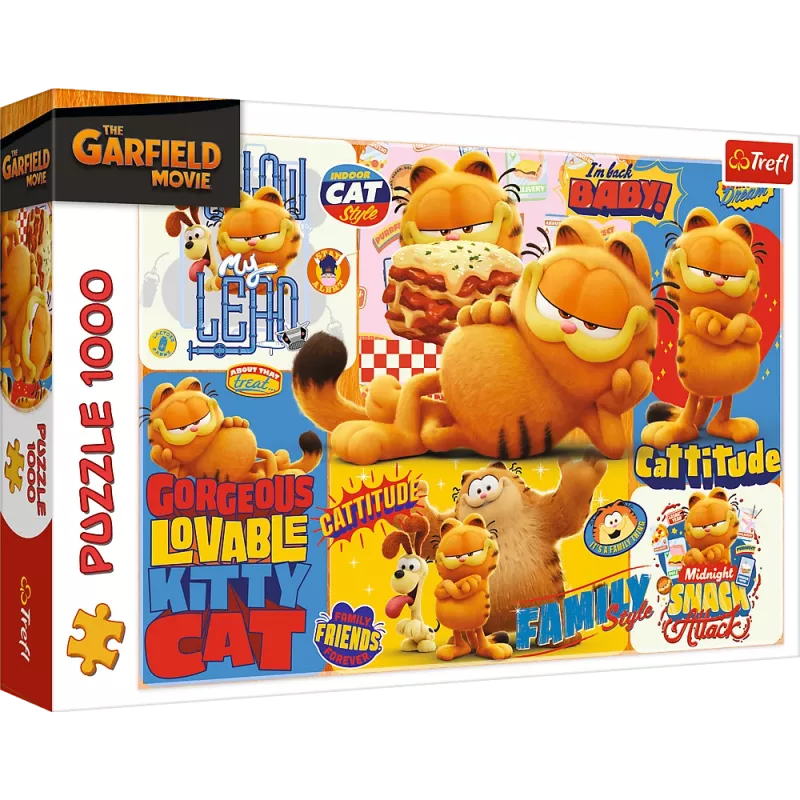TREFL PUZZLE Palapeli - 1000 - Garfield's Adventures - Garfield Trefl 10935