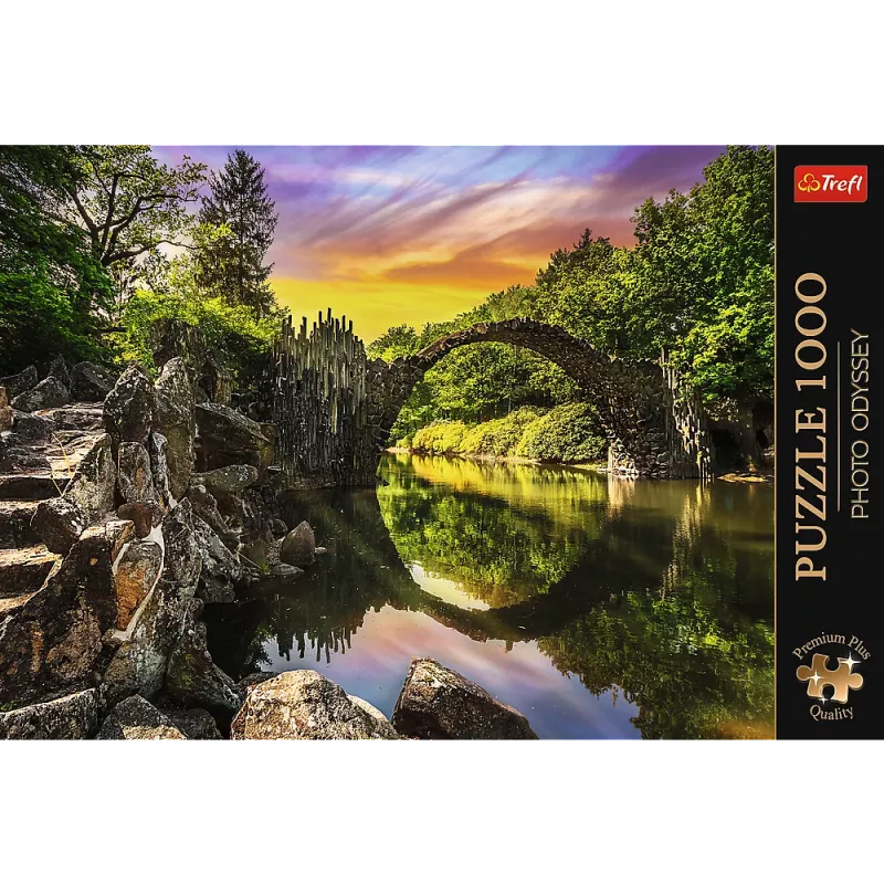 TREFL PUZZLE Palapeli – 1000 Premium Plus Rakotzbrücke Kromlaussa, Saksassa Trefl 10811