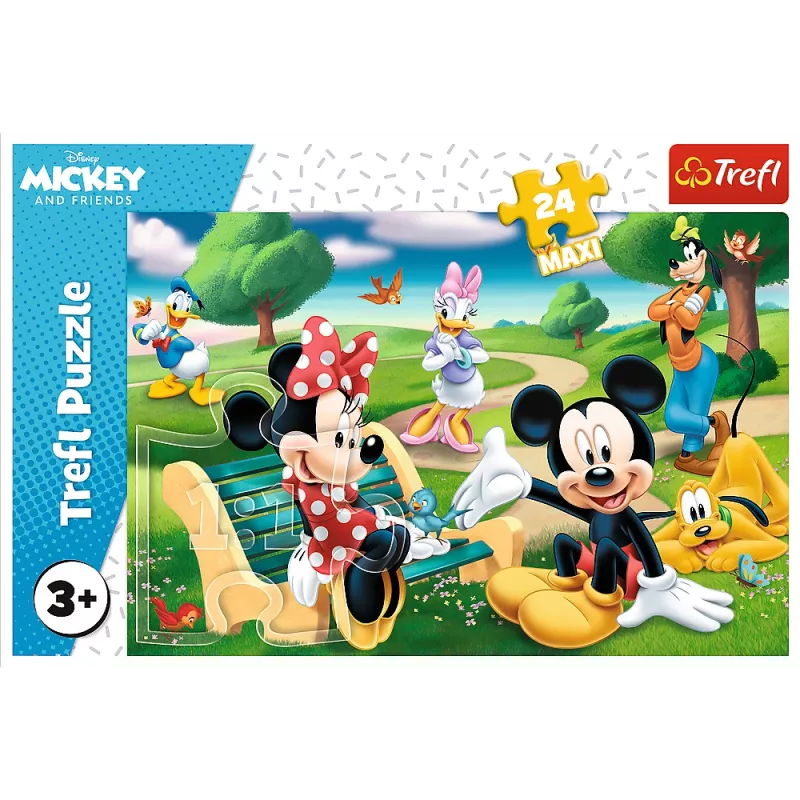 TREFL PUZZLE palapeli - 24Maxi - Mickey Mouse ystävien kanssa - Disney Standard Characters