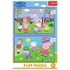TREFL PUZZLE Palapeli – 2x24 – Peppa auf dem Spielplatz – Peppa Pig 34435