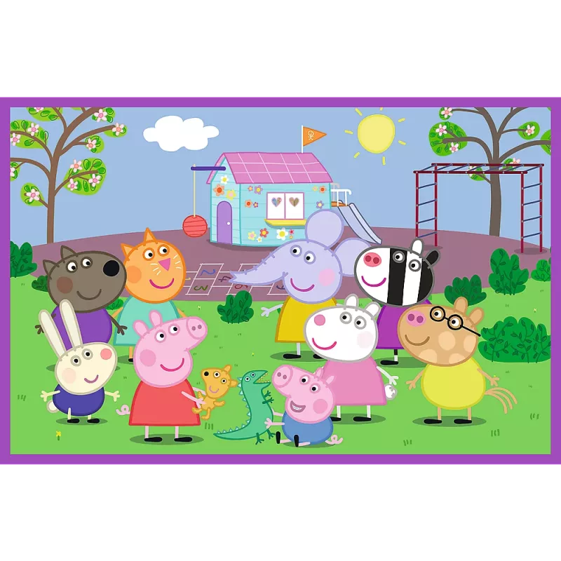 TREFL PUZZLE Palapeli – 2x24 – Peppa auf dem Spielplatz – Peppa Pig 34435