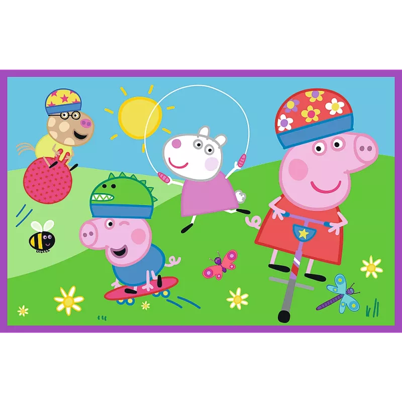 TREFL PUZZLE Palapeli – 2x24 – Peppa auf dem Spielplatz – Peppa Pig 34435