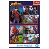 TREFL PUZZLE Palapeli – 2x70 – Spider Stories – Disney Marvel Spiderman Trefl 34443