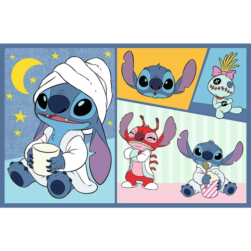 TREFL PUZZLE Palapeli 2x70 There's no boredom with Stitch Disney Lilo Stitch Trefl 34444