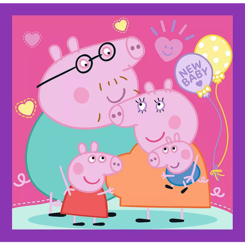 TREFL PUZZLE Palapeli - 3 in 1 - Peppa Pig's Habits Trefl 34893