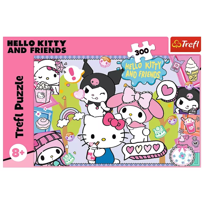 TREFL PUZZLE Palapeli 300 – Crazy Trio – Hello Kitty