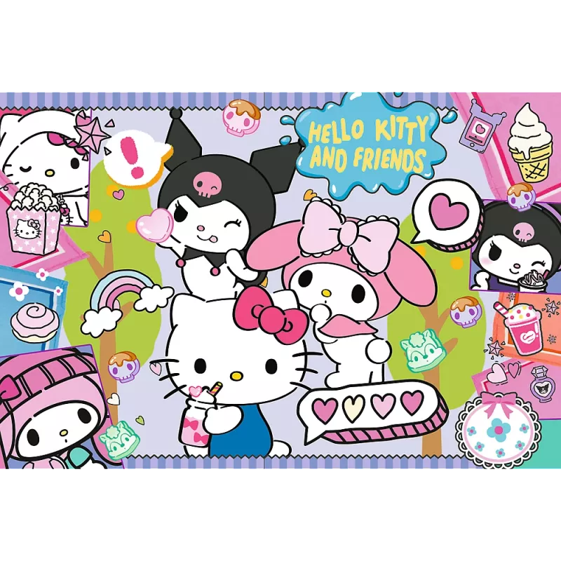 TREFL PUZZLE Palapeli 300 – Crazy Trio – Hello Kitty