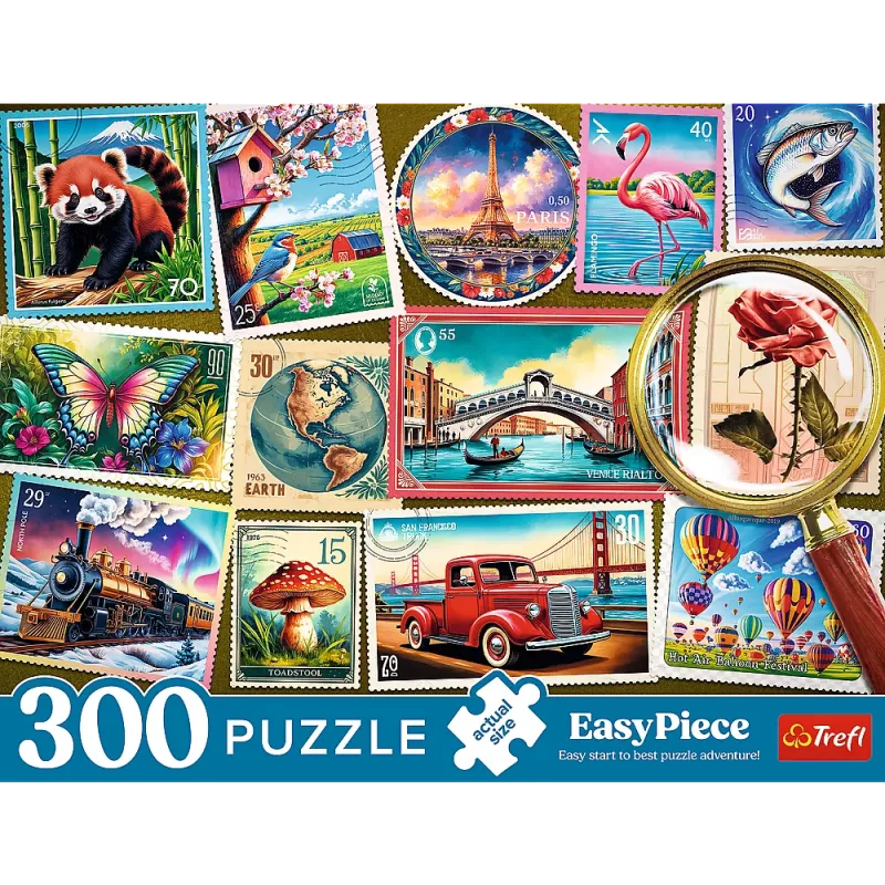 TREFL PUZZLE Palapeli – 300 EasyPiece – Trefl Postage Stamps 23100