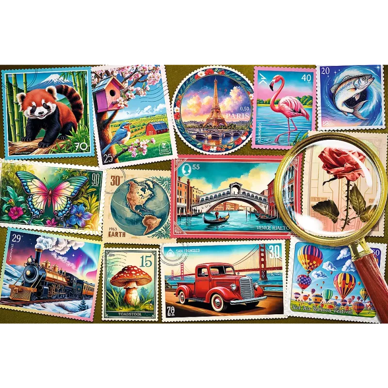 TREFL PUZZLE Palapeli – 300 EasyPiece – Trefl Postage Stamps 23100