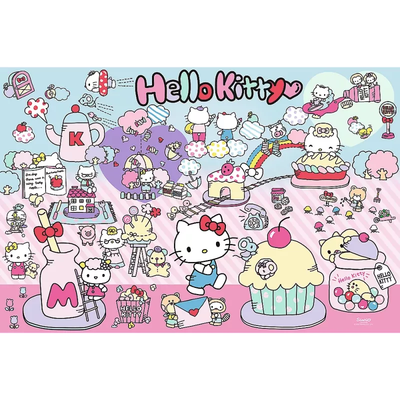 TREFL PUZZLE Palapeli – 300 palaa – Entdecke die Welt von Hello Kitty – Hello Kitty Trefl 23031