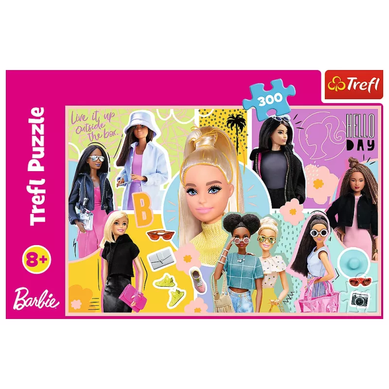 TREFL PUZZLE Palapeli – 300 – Your Favorite Barbie – Mattel, Barbie 23025