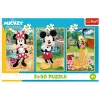 TREFL PUZZLE Palapeli - 3x50 - Mäuse im Urlaub Disney Trefl 34881