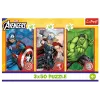 TREFL PUZZLE Palapeli - 3x50 - Your Hero / Disney Marvel The Avengers Trefl 34891
