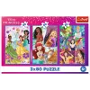 TREFL PUZZLE Palapeli - 3x80 - Princess friends - Disney Princess Trefl 34884
