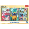 TREFL PUZZLE Palapeli - 3x80 - Stitch World Trefl 34885