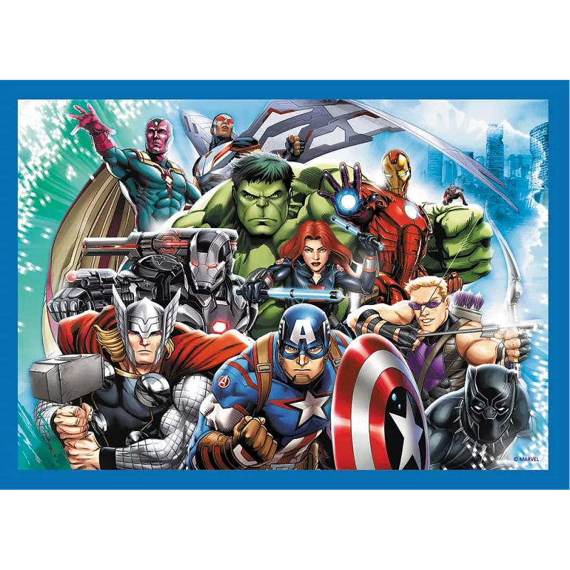 TREFL PUZZLE Palapeli 4 in 1 Brave Avengers 26006