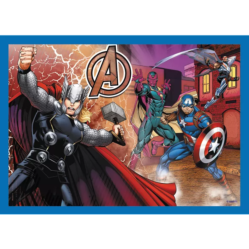 TREFL PUZZLE Palapeli 4 in 1 Brave Avengers 26006
