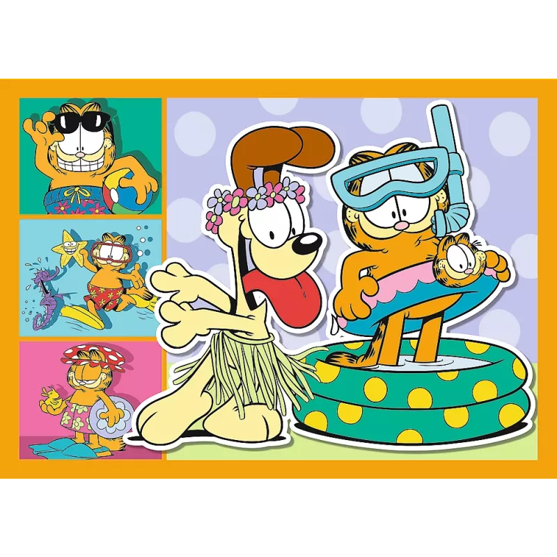 TREFL PUZZLE Palapeli 4-in-1 – Garfield Loves Lasagna – Trefl 34673
