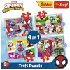 TREFL PUZZLE Palapeli – 4in1 (12, 15, 20, 24) – Ekipa Spidaya 34611