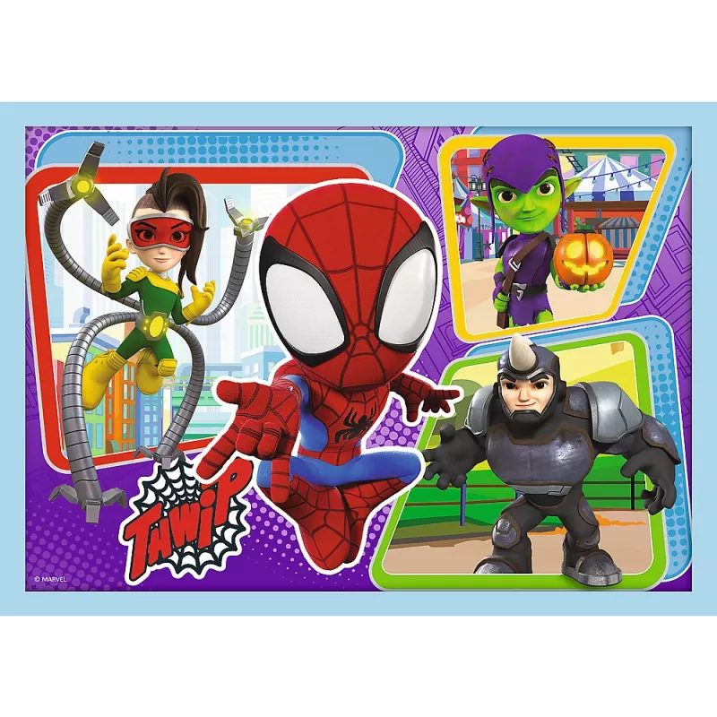 TREFL PUZZLE Palapeli – 4in1 (12, 15, 20, 24) – Ekipa Spidaya 34611
