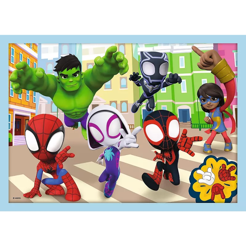 TREFL PUZZLE Palapeli – 4in1 (12, 15, 20, 24) – Ekipa Spidaya 34611