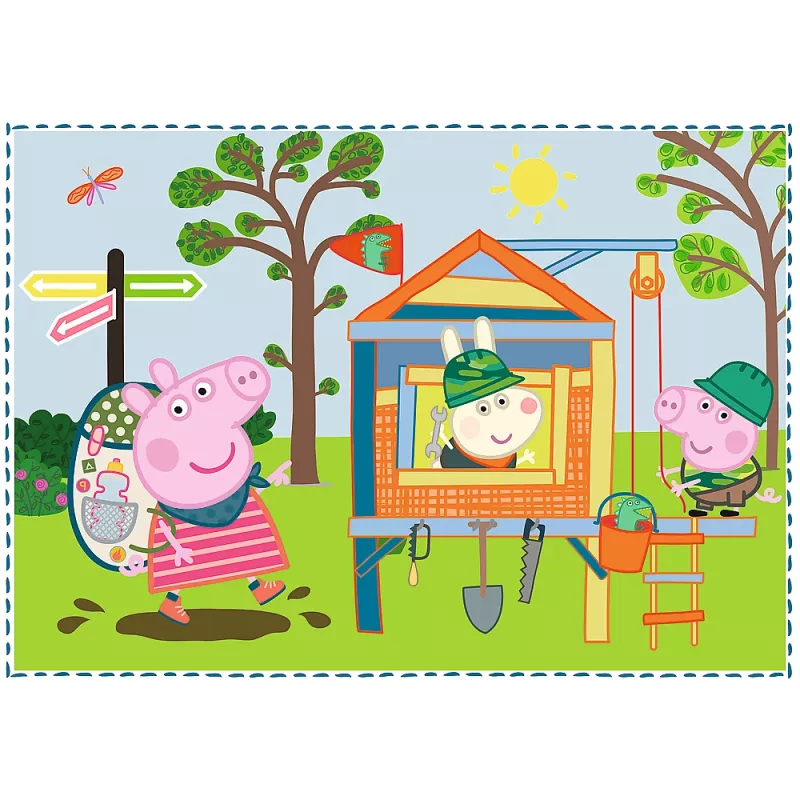 TREFL PUZZLE Palapeli 4in1 Holiday Memories Peppa Pig 34359