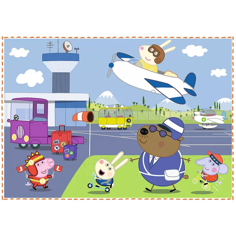 TREFL PUZZLE Palapeli 4in1 Holiday Memories Peppa Pig 34359