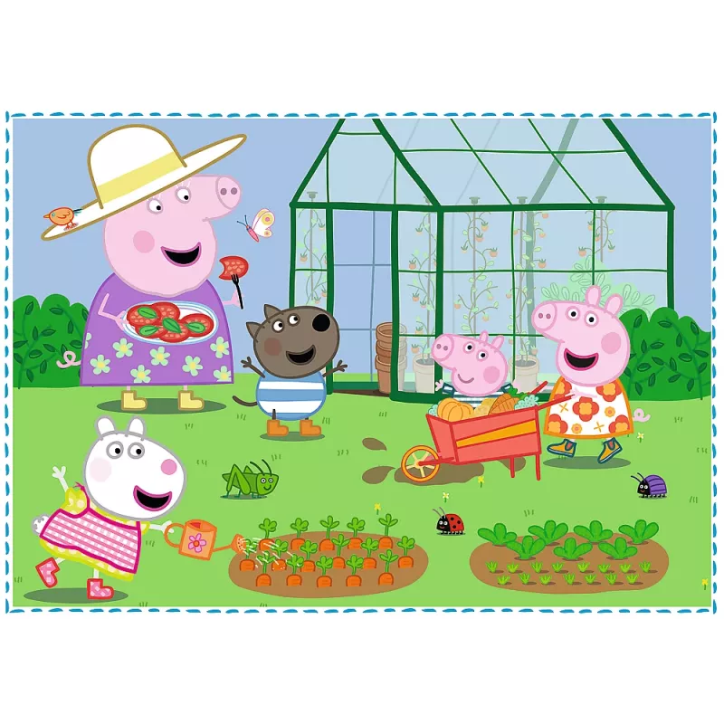 TREFL PUZZLE Palapeli 4in1 Holiday Memories Peppa Pig 34359