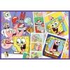 TREFL PUZZLE Palapeli - 4x250 - SpongeBobin hullu maailma Trefl 13342