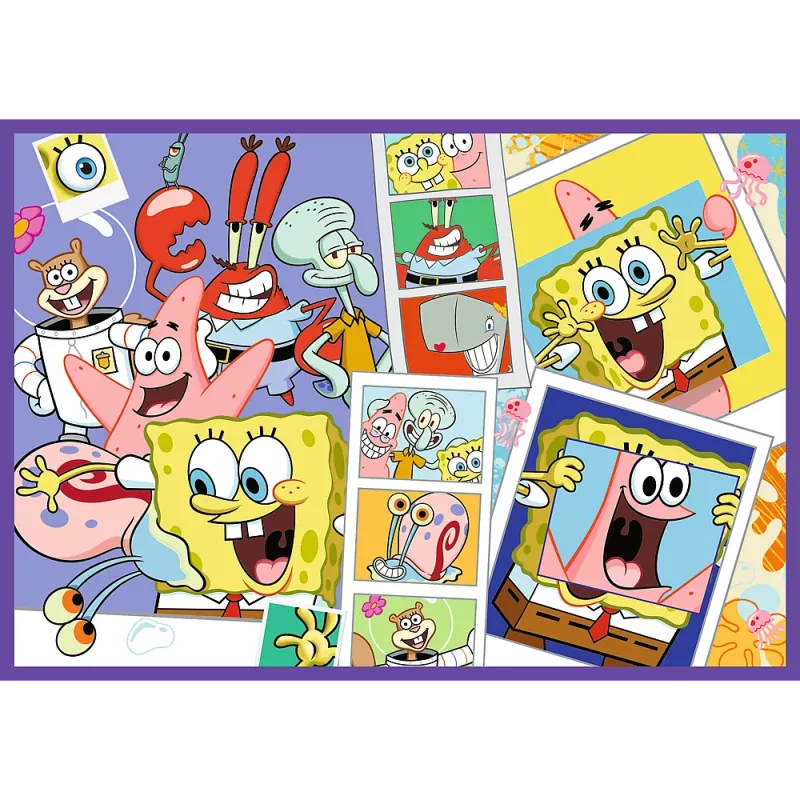 TREFL PUZZLE Palapeli - 4x250 - SpongeBobin hullu maailma Trefl 13342