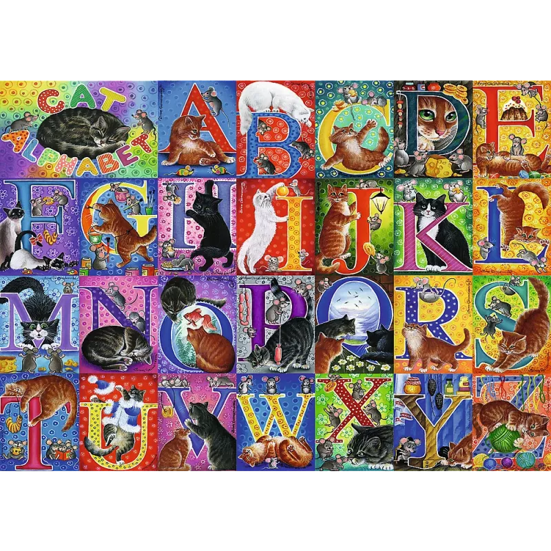 TREFL PUZZLE Palapeli - 500 - Cat Alphabet Trefl 37527