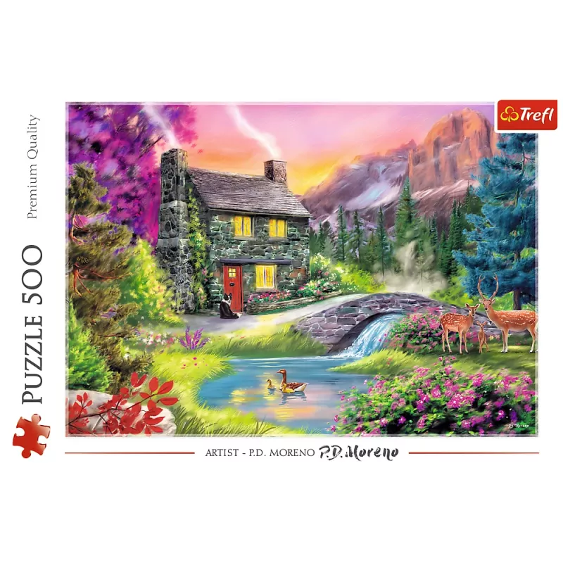 TREFL PUZZLE Palapeli – 500 palaa – Bergidylle Trefl 37325