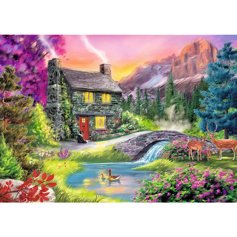 TREFL PUZZLE Palapeli – 500 palaa – Bergidylle Trefl 37325