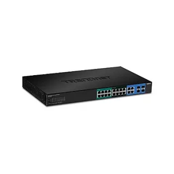 TRENDnet TPE-204US 20-porttinen Gigabit Web Smart UPoE -kytkin, 370W PoE-budjetti, 8 UPoE-porttia, 19 tuuman rack-asennus